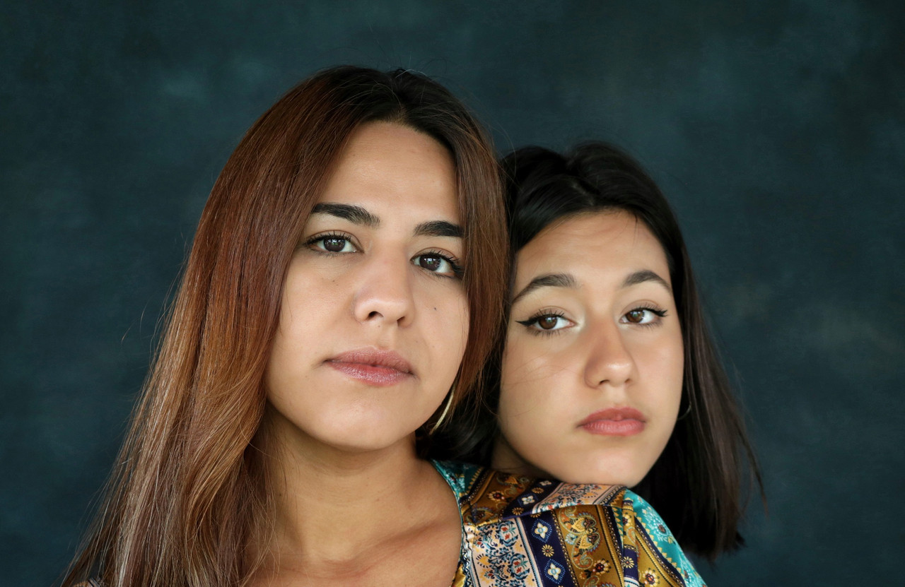 Portrait of two girls