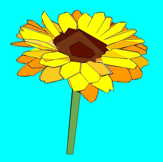 Digital drawing of a flower