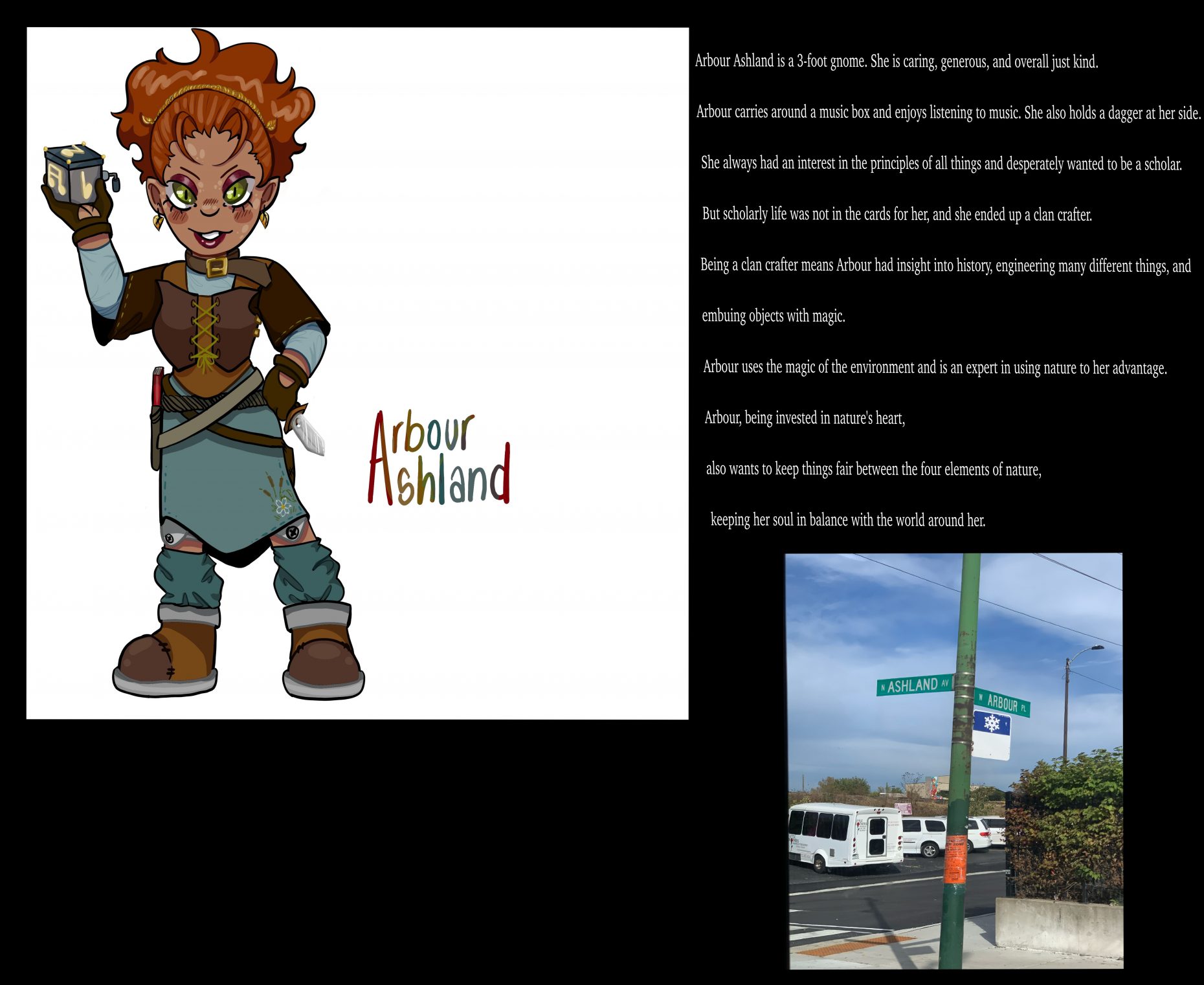 A faux dungeons and dragons animated character sheet