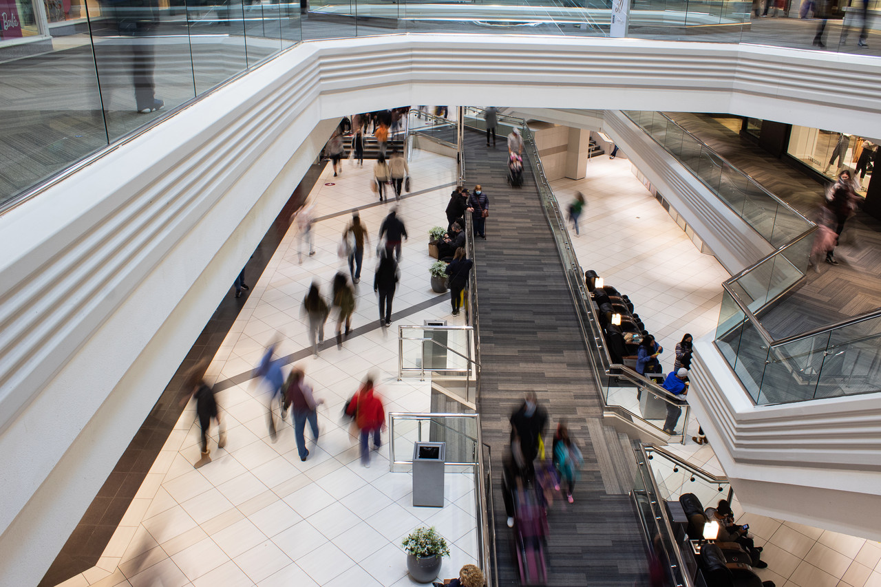 photo of the interior of a mall