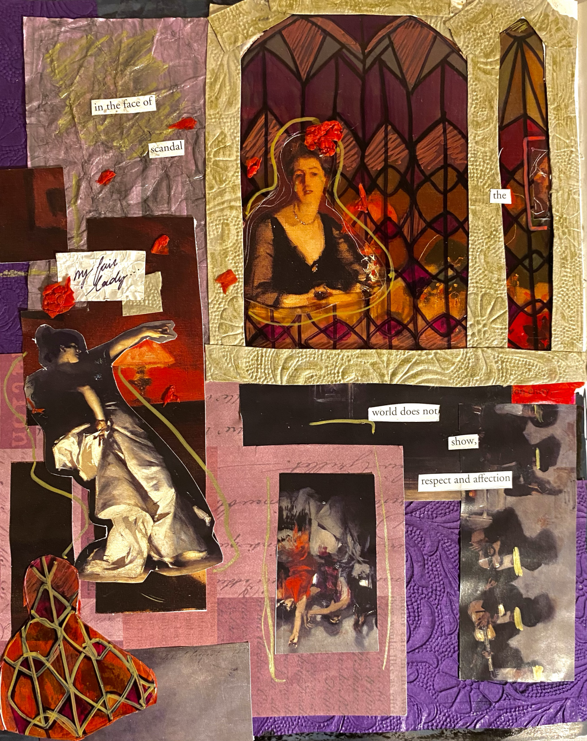 Collage with text and image