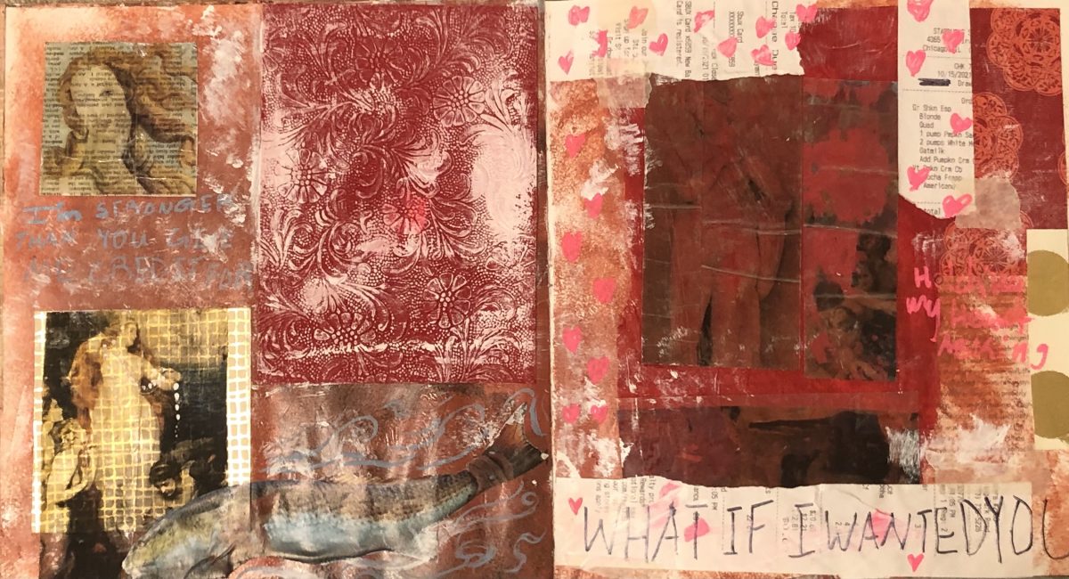 Collage in warm colors