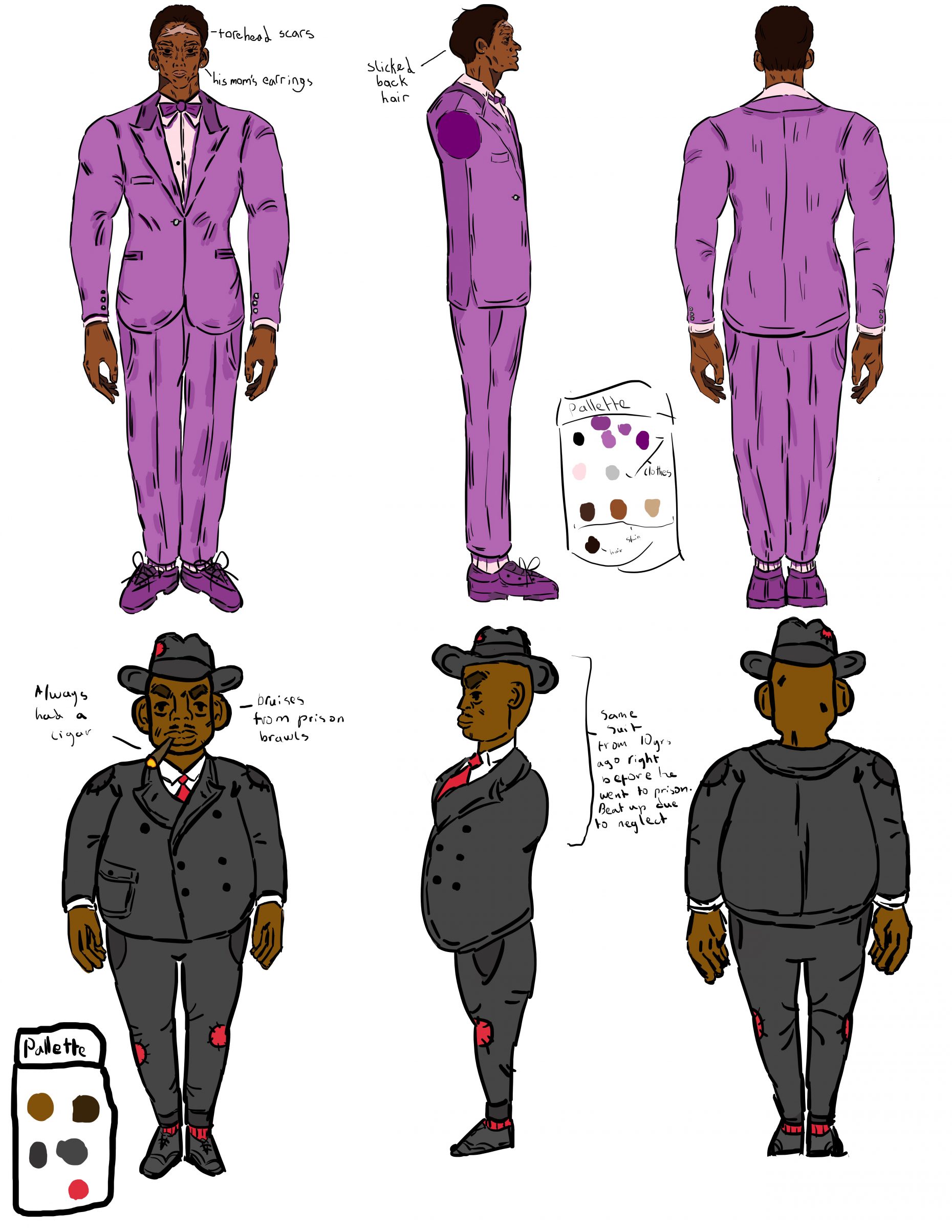 2 animated characters, one is good one is evil