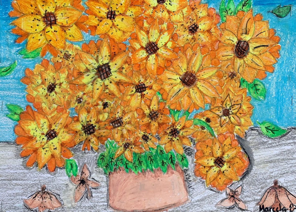 Yellow and orange Flowers in vase