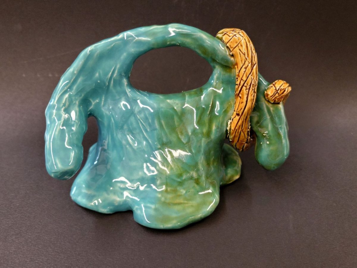 Abstract ceramic sculpture