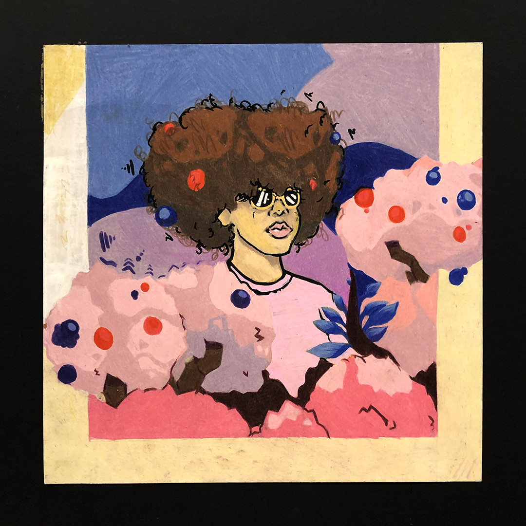drawing of a young person
