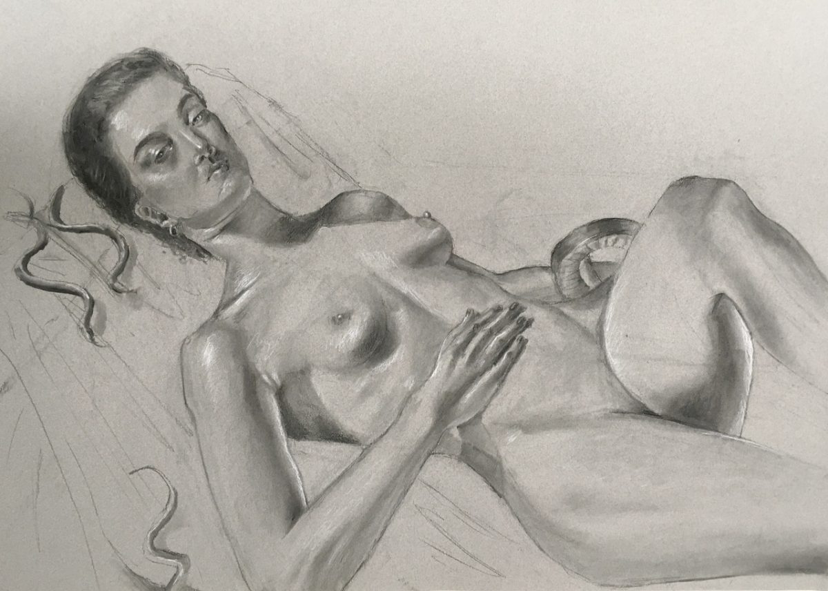 nude figure drawing from life