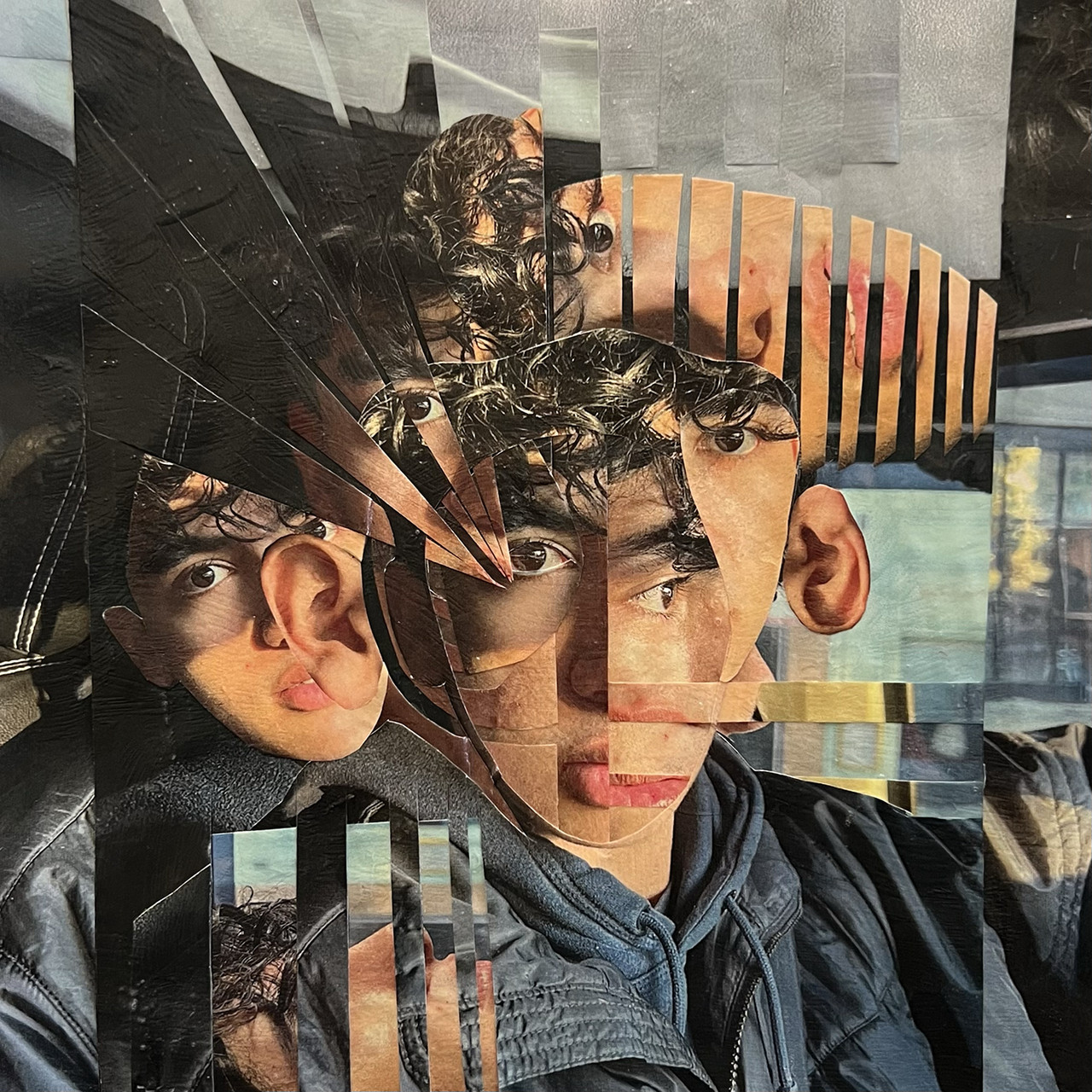 Photo collage of boy