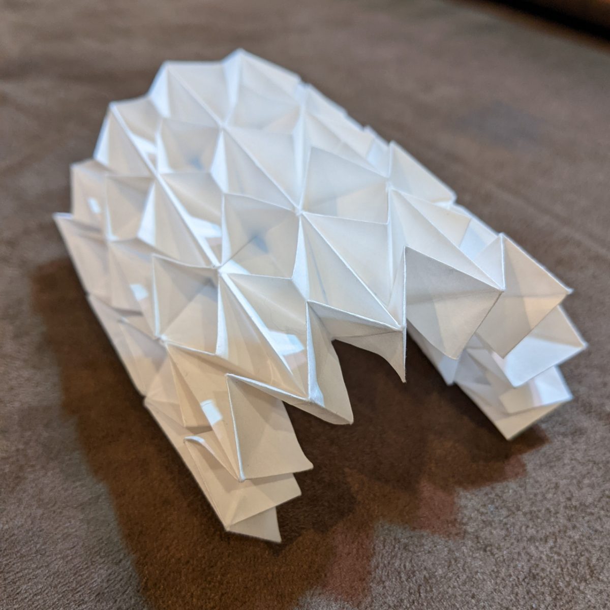Folded paper sculpture