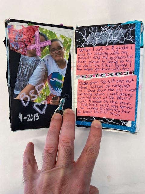 mixed media journal entry