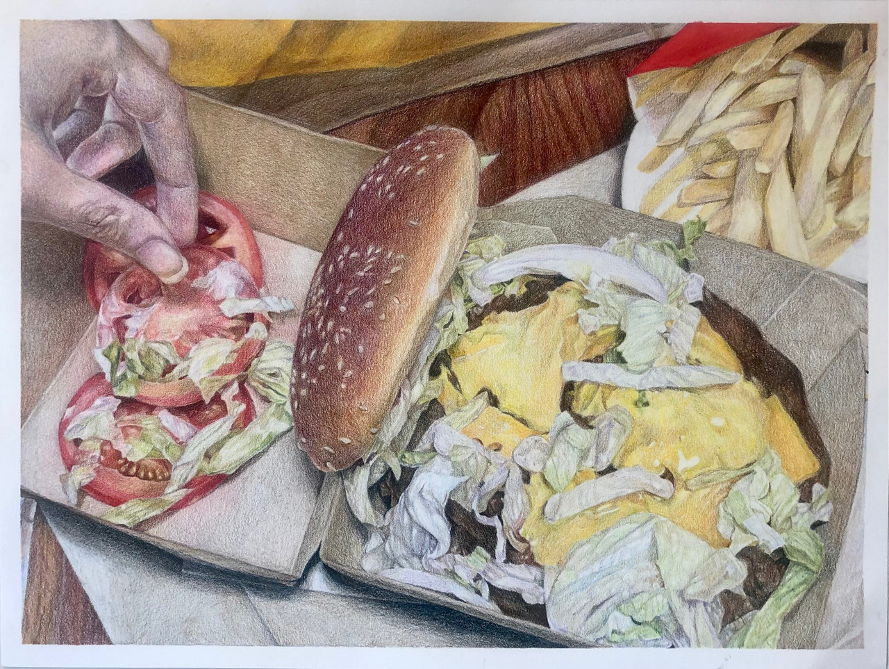 food being picked over