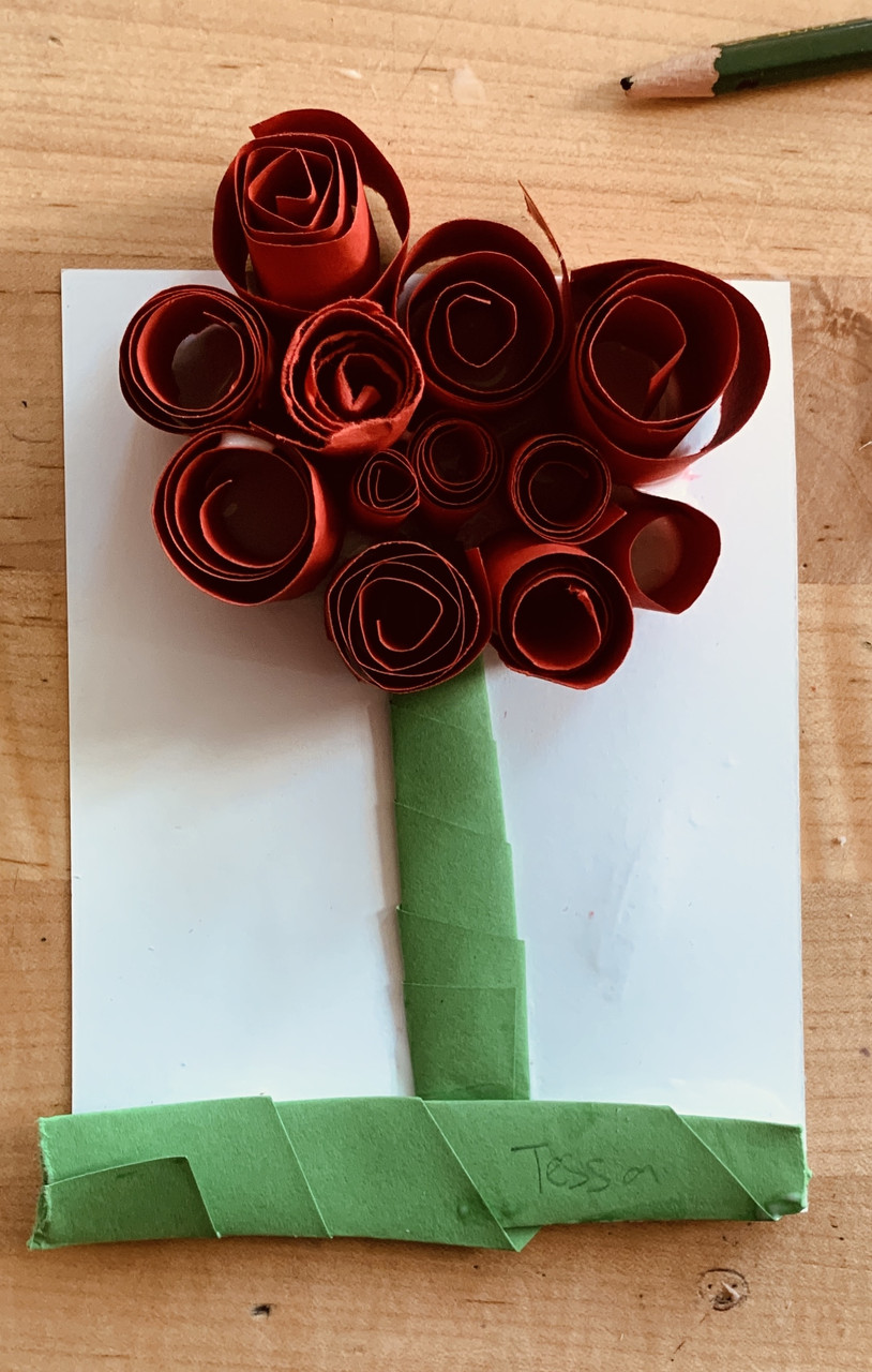 Construction Paper Rose