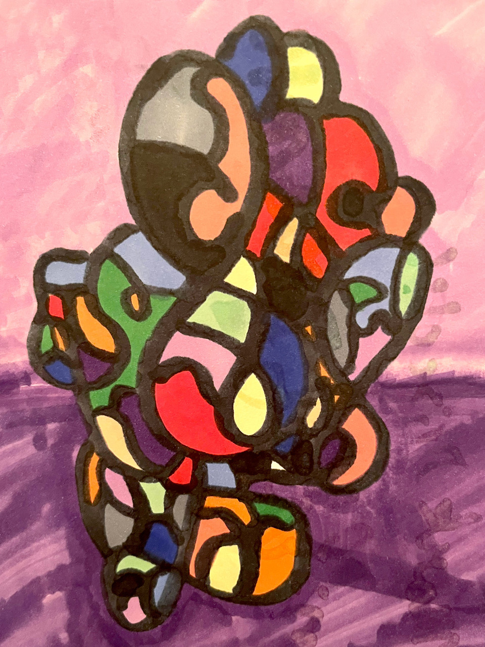 Abstract colorful drawing