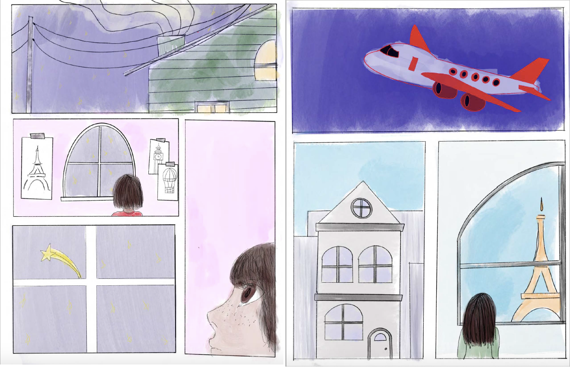 2 pages of Comic panels