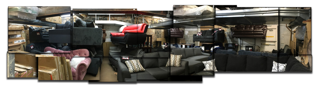 Digital photo collage of a possible furniture store
