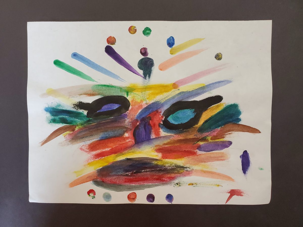 painted abstract face