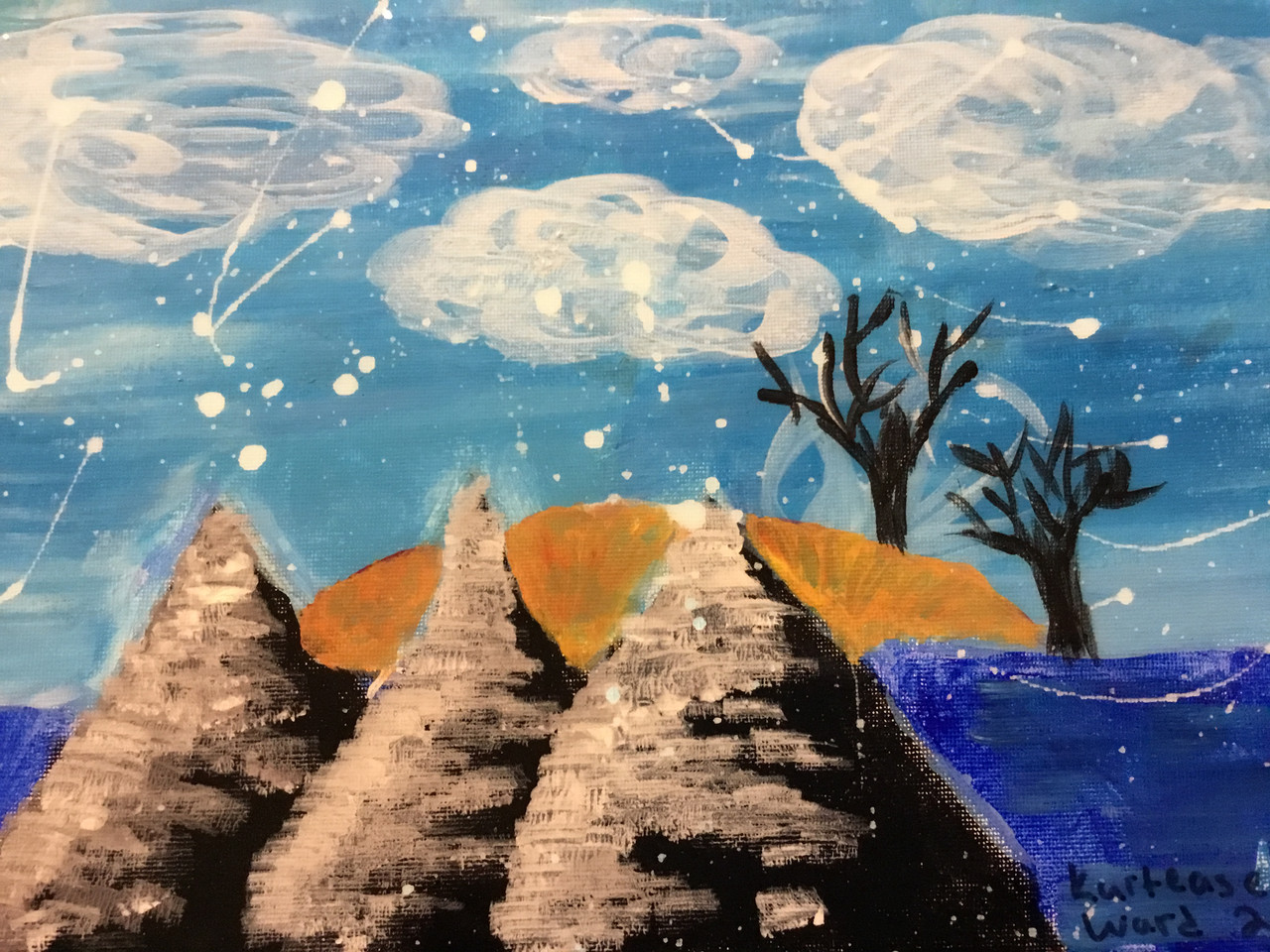 Mountains with Clouds