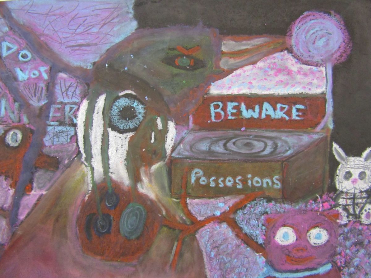 nightmare of eyeball, birds eye, bear, and bunny