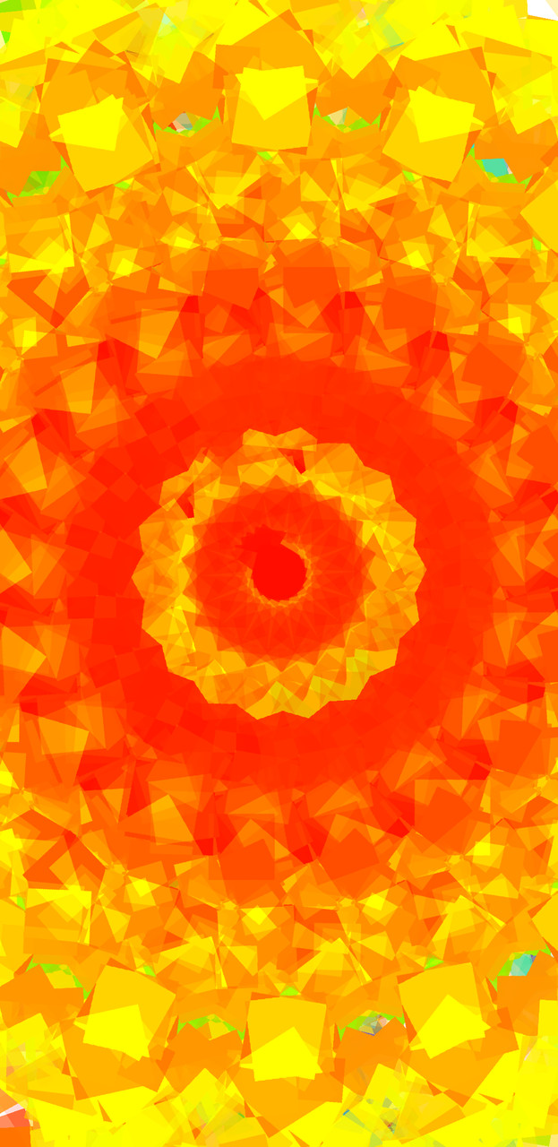 digital drawing of abstract lava in red and yellow