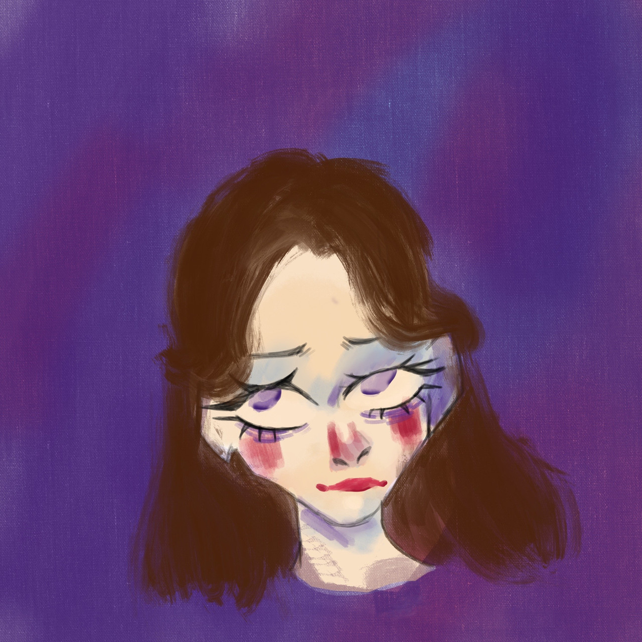 painting of a young person looking sorrowful