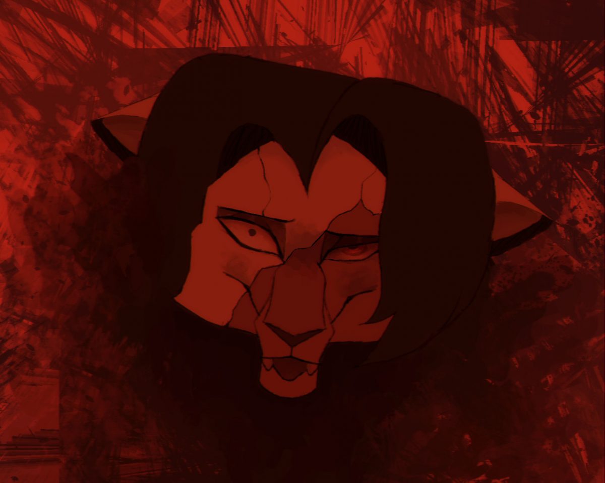 red lion digital art