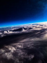 Photo of clouds from high angle.