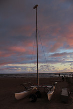 sunset boat