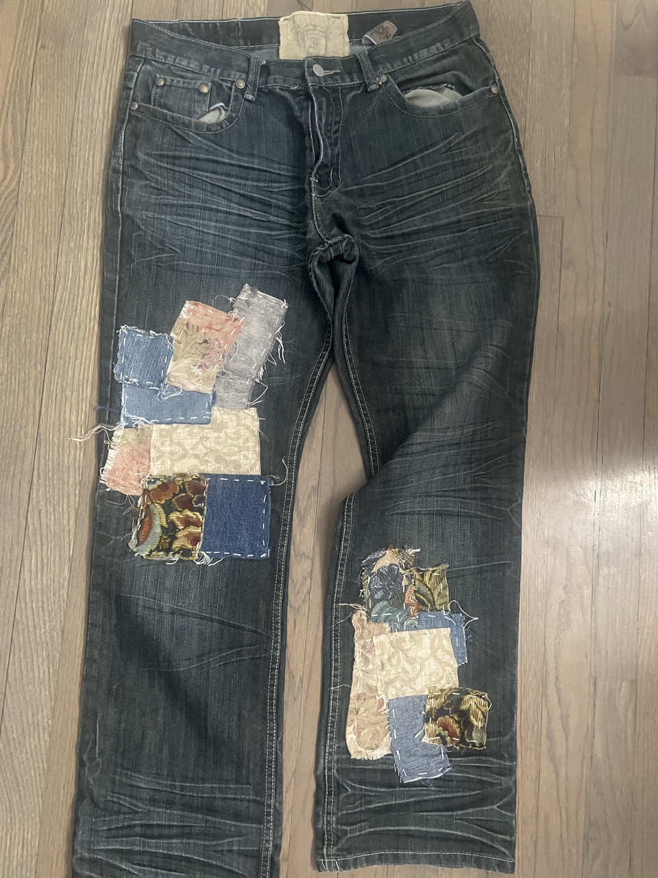 hand sewn denim jeans
