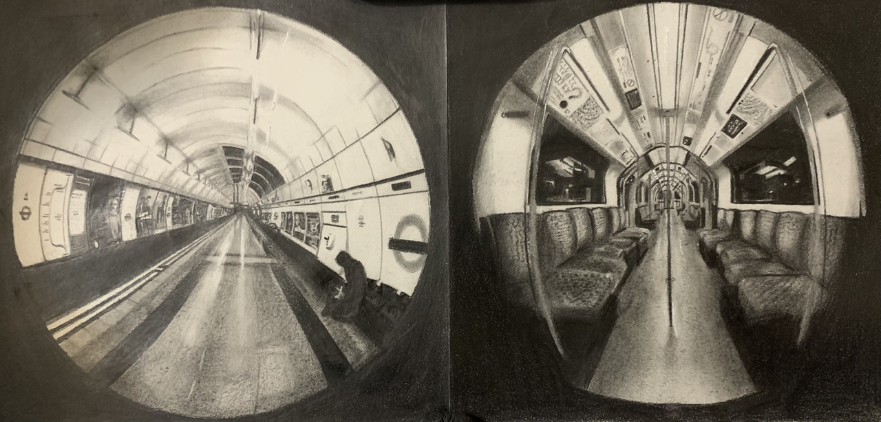 Drawing of 2 points of view of the CTA.