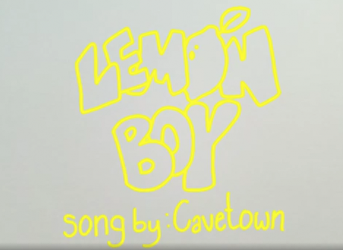 Yellow illustrated text that says "Lemon Boy"