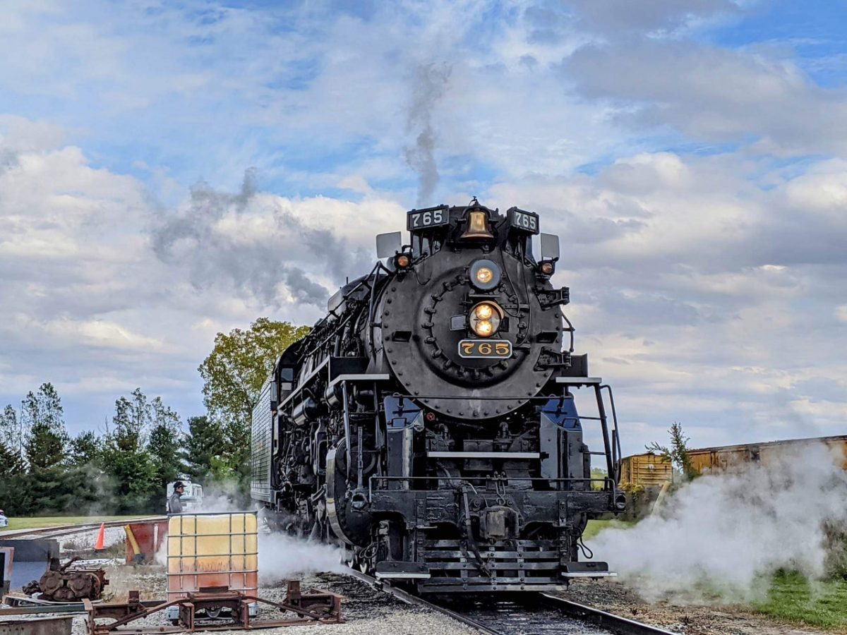 Picture of steam engine train.