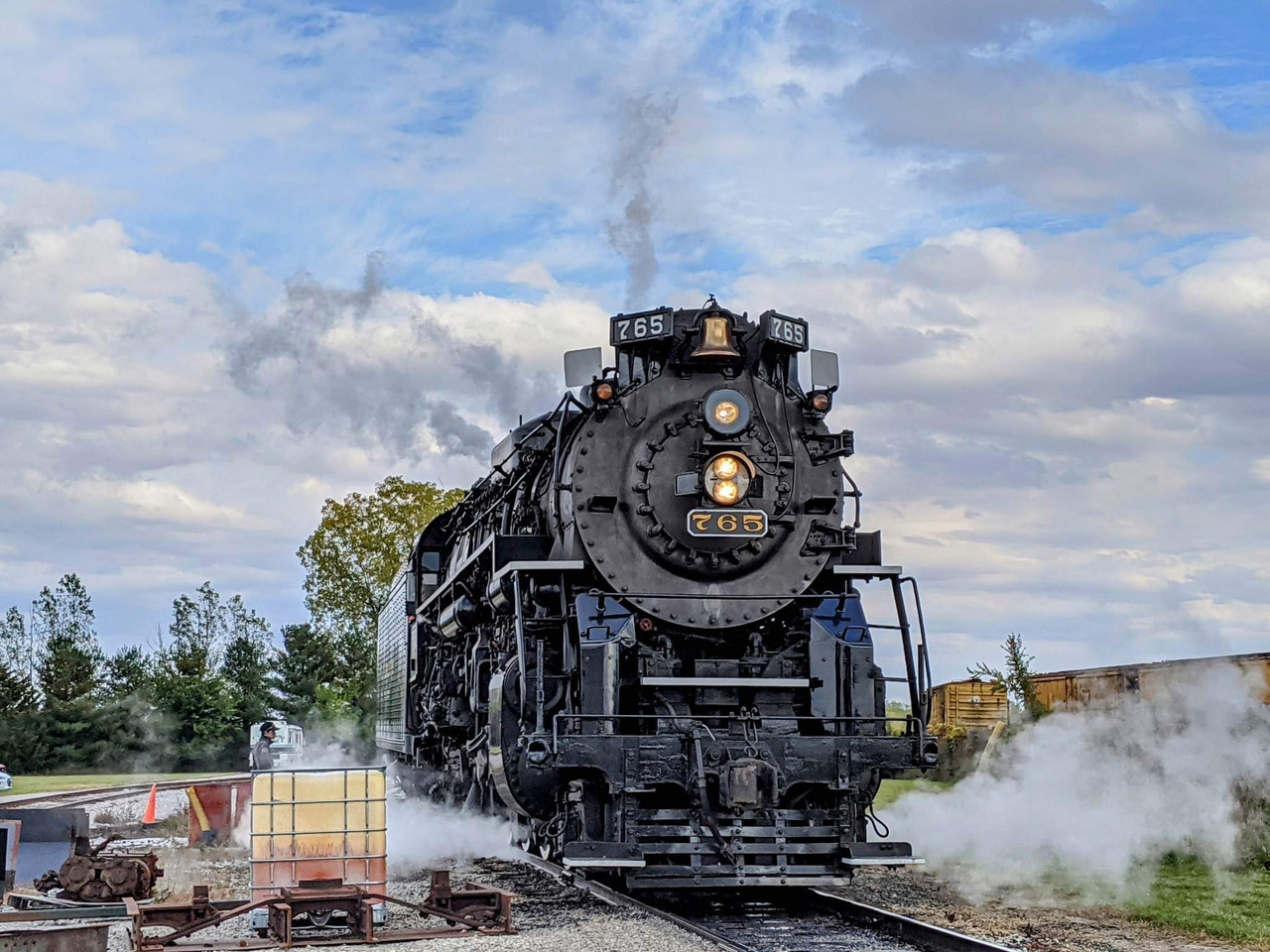 Picture of steam engine train.