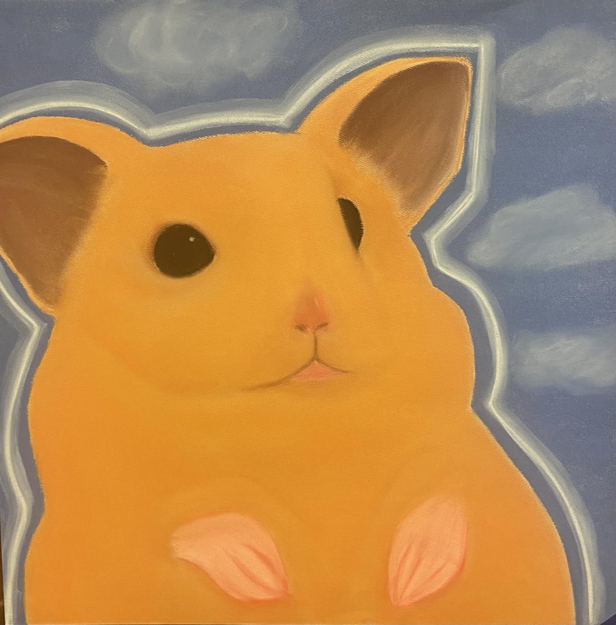 Drawing of a hamster.