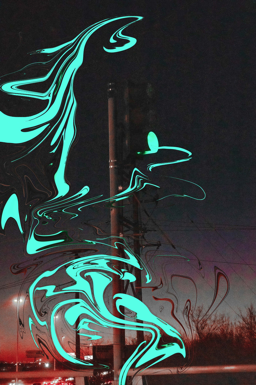 Abstract photograph of night sky.