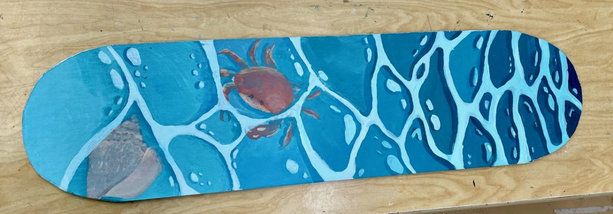 Ocean inspired painting design.
