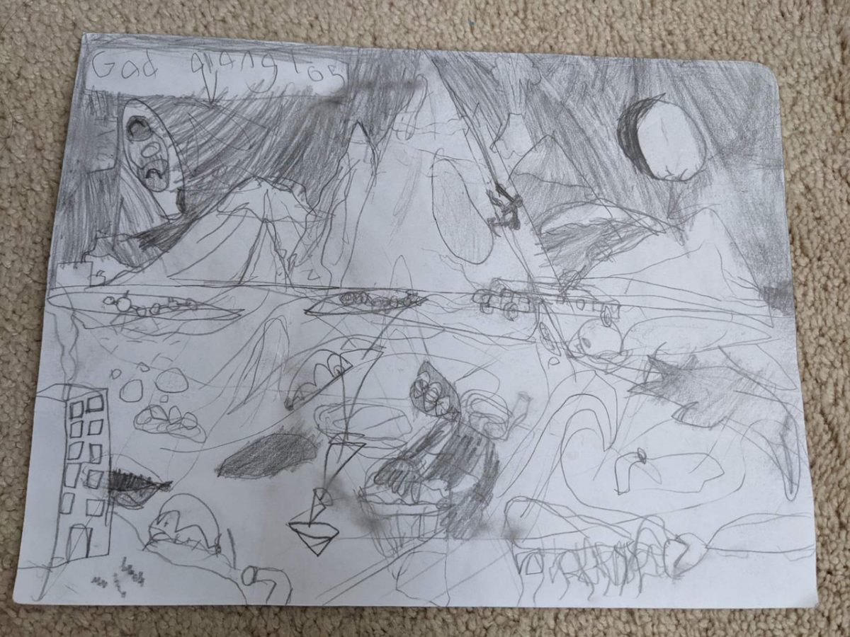 abstract pencil drawing