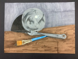 Drawing of hardware tools.