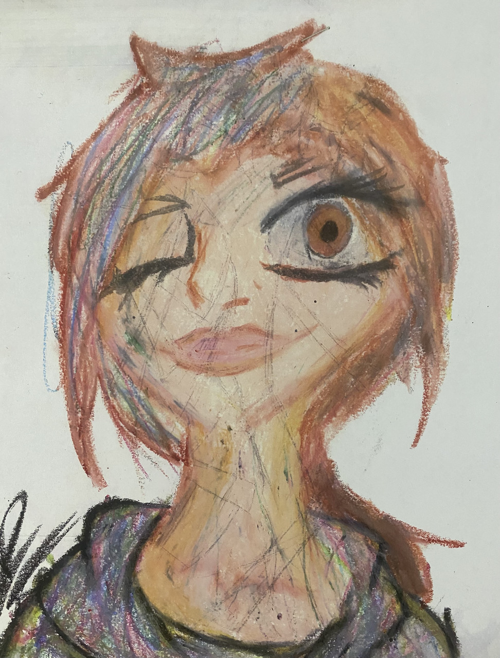 Colored portrait of a person.