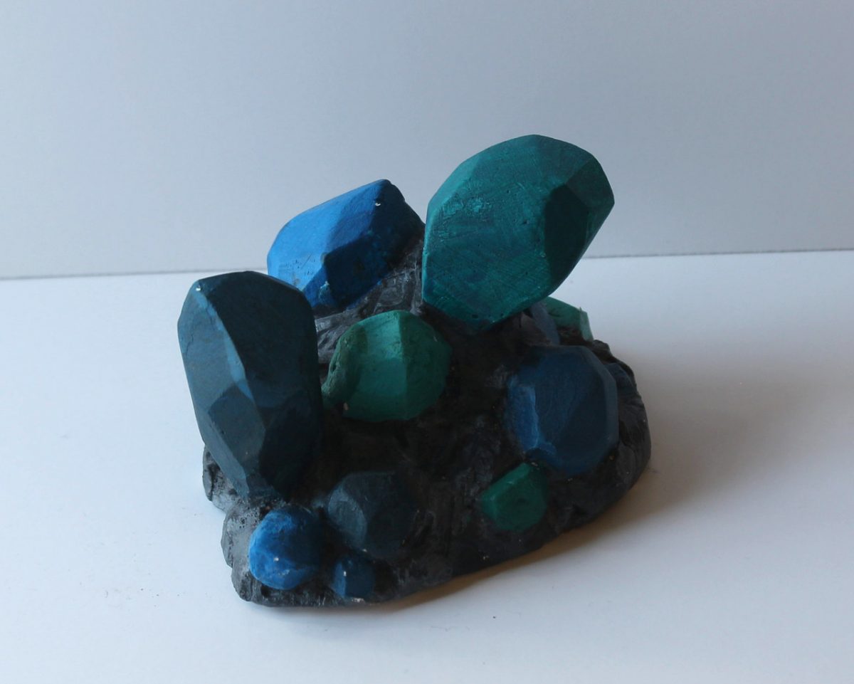 Blue and green gemstones
