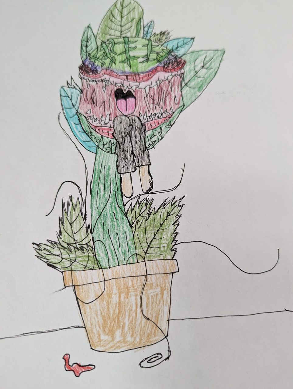 Plants vs zombies #1 Drawing by Myah Carroll - Fine Art America