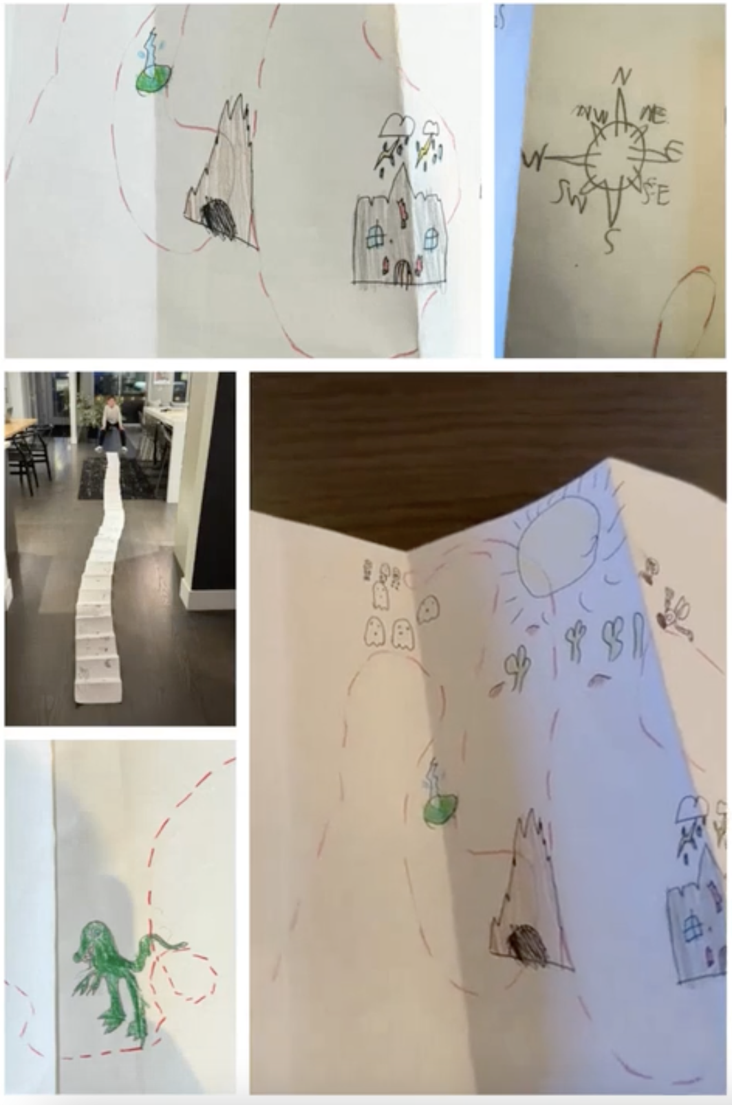 drawing pencil map