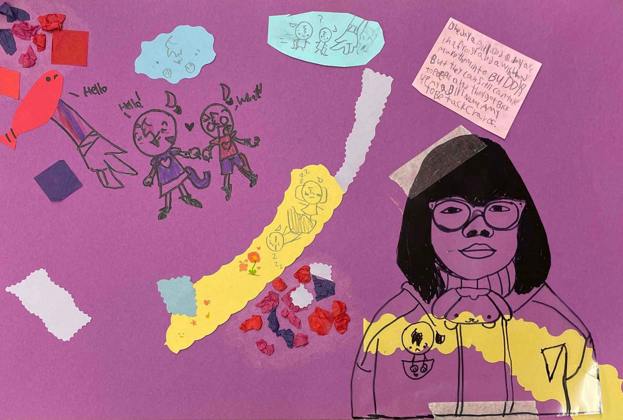 Narrative Collage Mixed Media Paper Collage