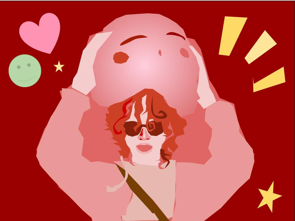 pink self portrait heart sunglasses