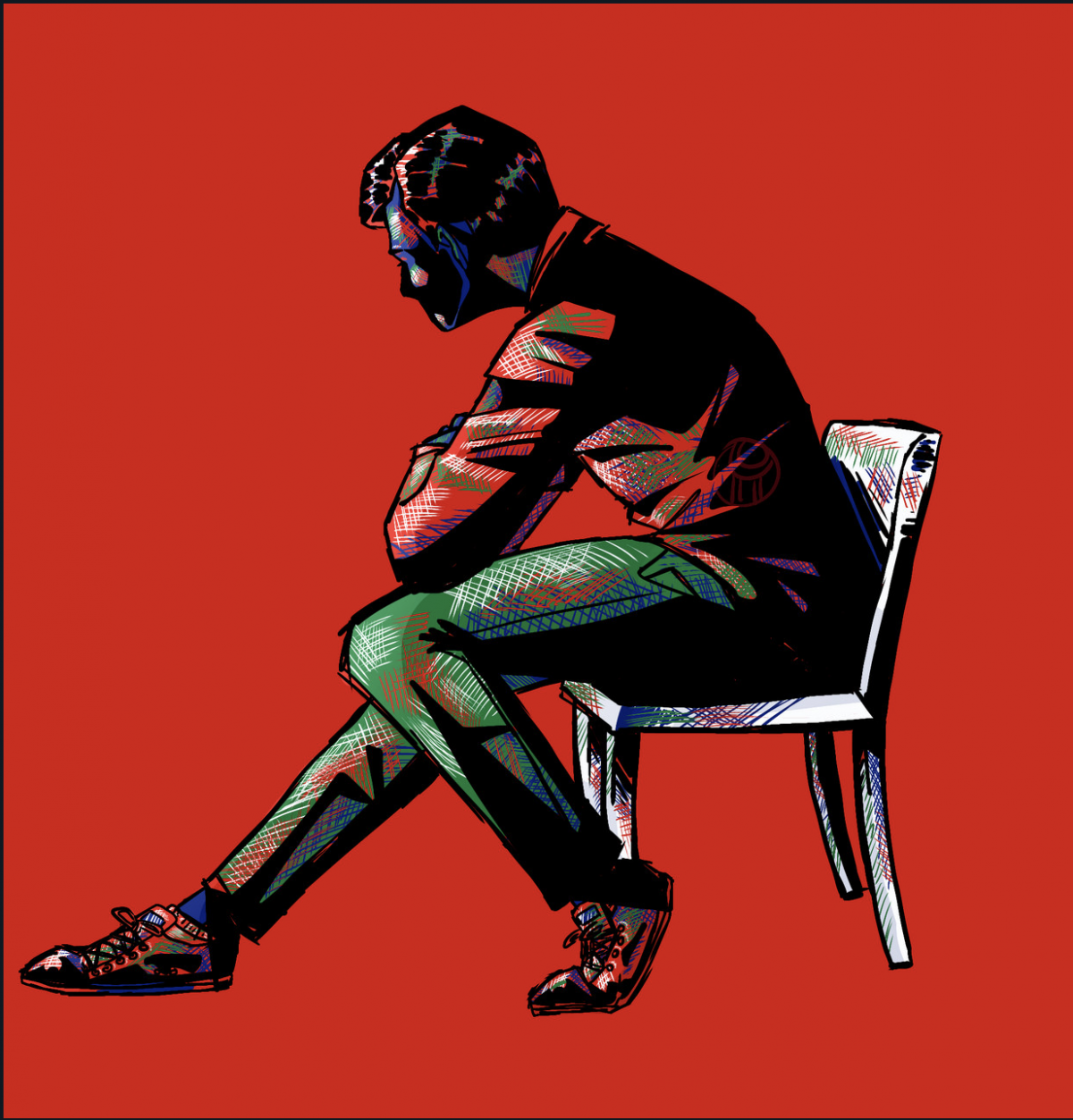 Individual sitting on a chair