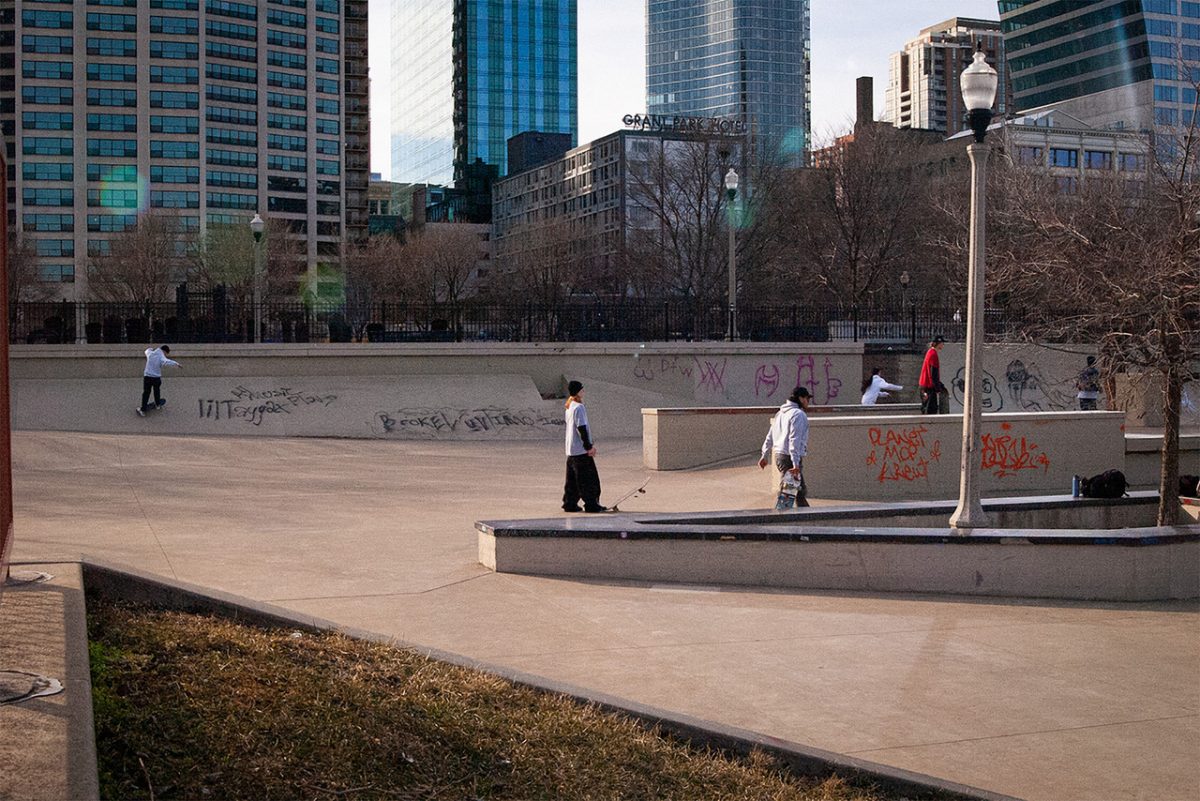 skateboarding photography chicago downtown