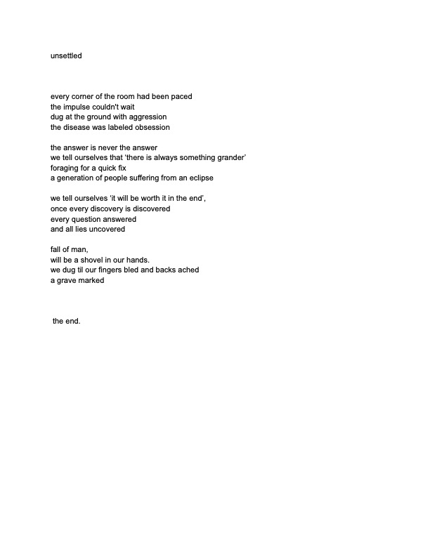 poetry written