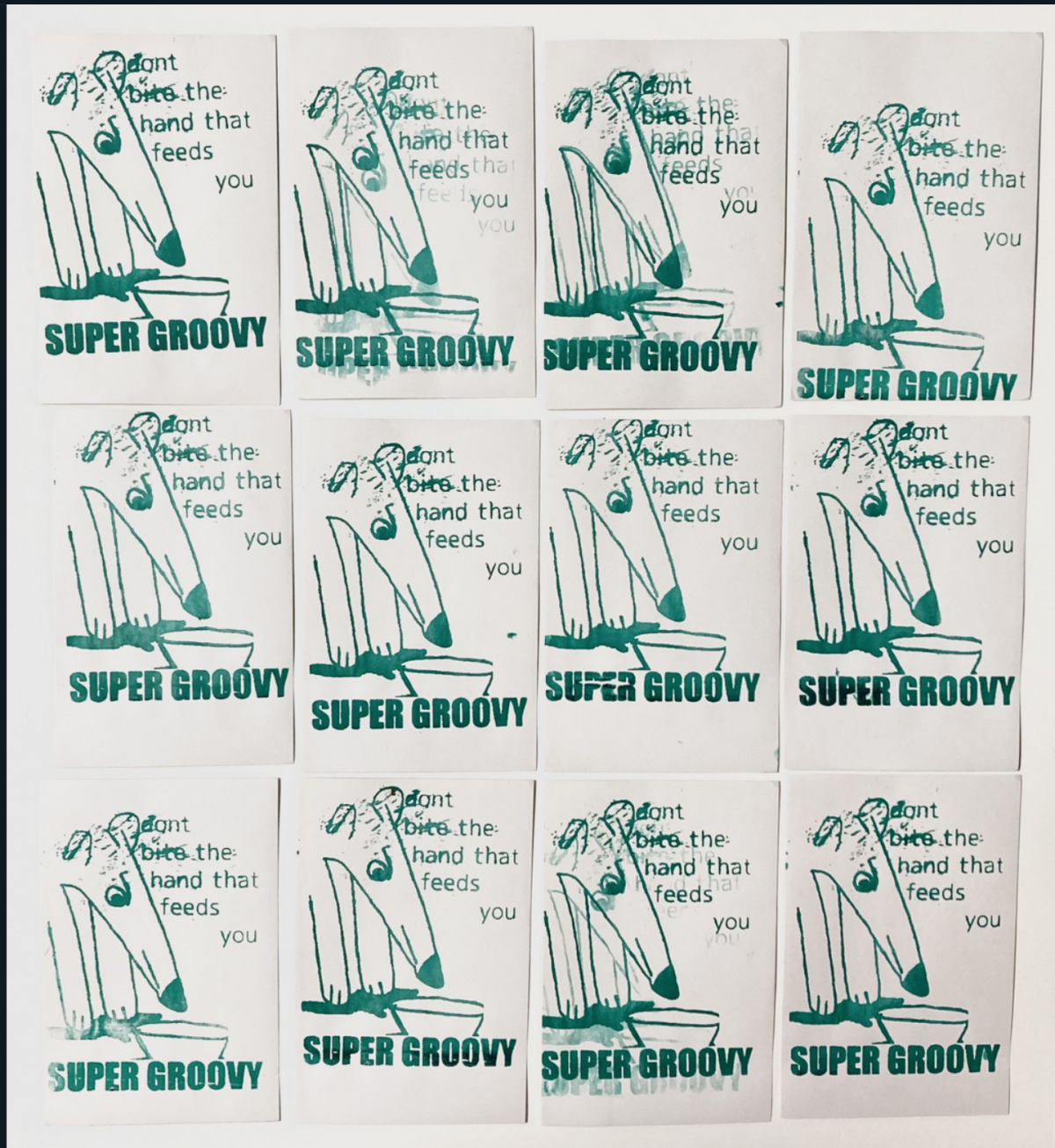 Green and white visual text.