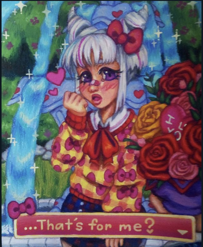 Love Banner with image in the woods with water