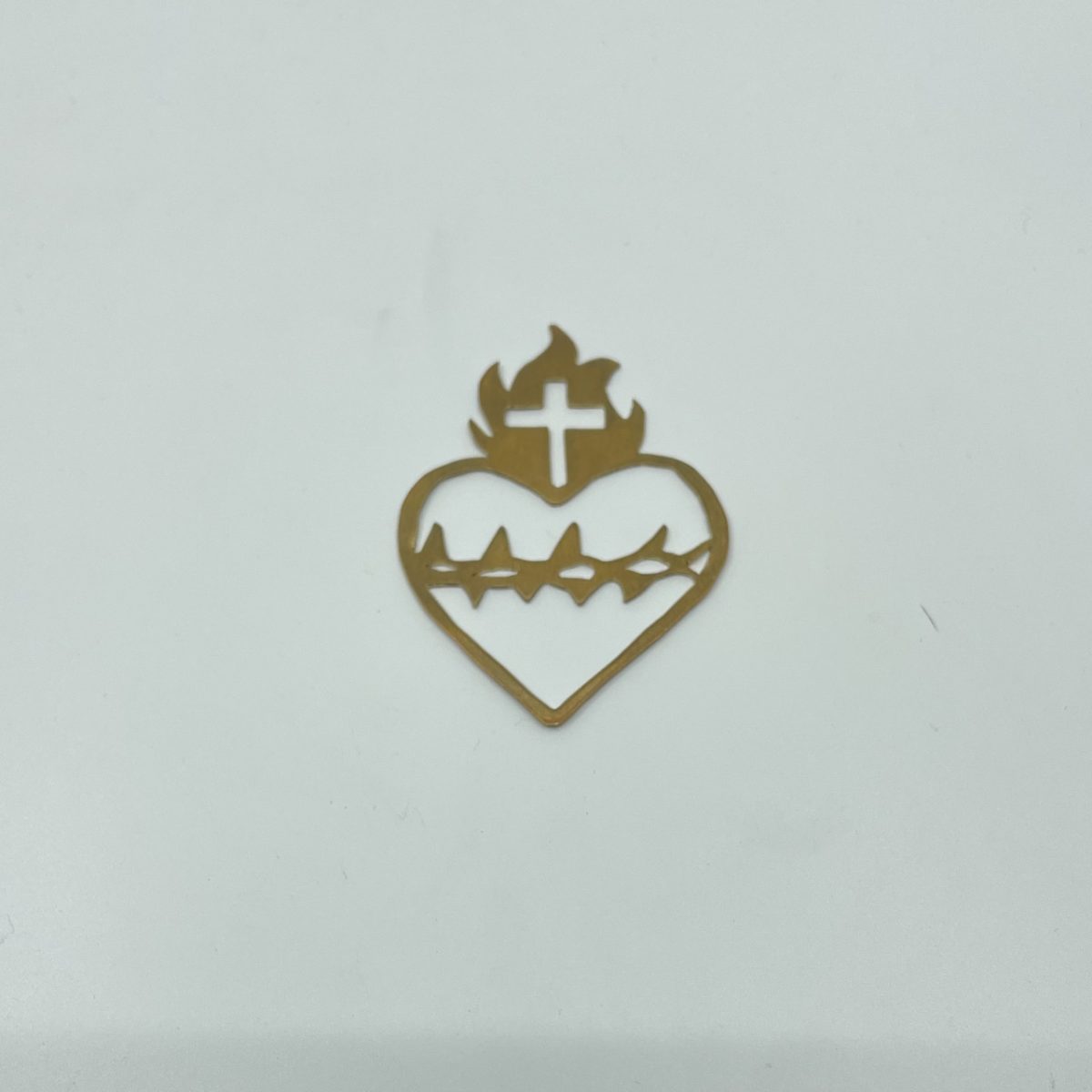 metalwork heart barbed wire cross